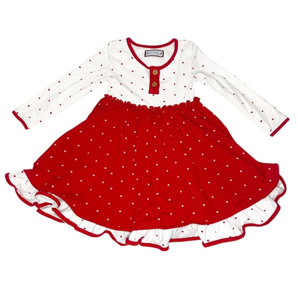 Sweet Honey Polka Dot Print Dress Size 4T